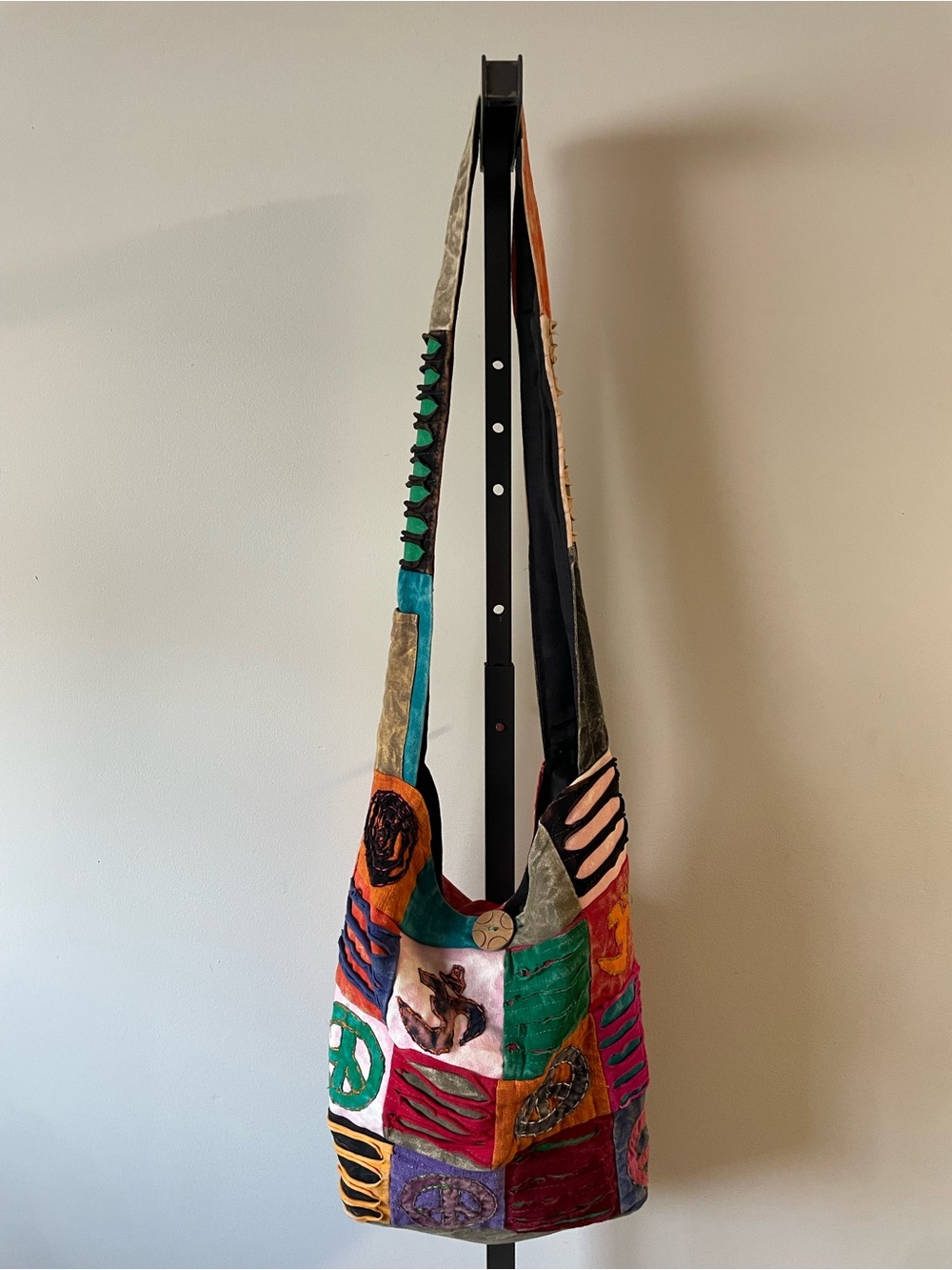 Boho Hippie Sling Hobo Bag Festival Purse Beach Handbag Shoulder Y2K 2000s